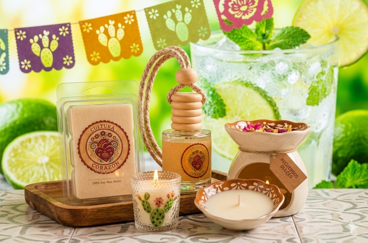 Agua de Limón 3oz Mexican Cazuelita Soy Candles