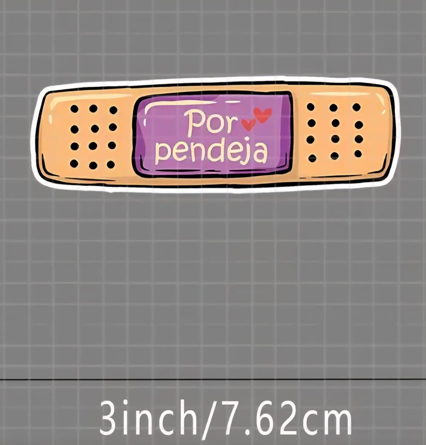 Por Pendeja Bandaid Sticker