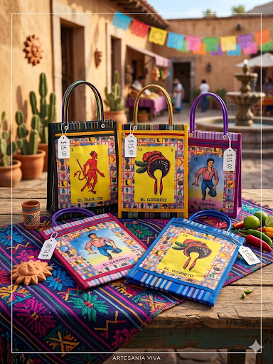 Loteria Zipper bag