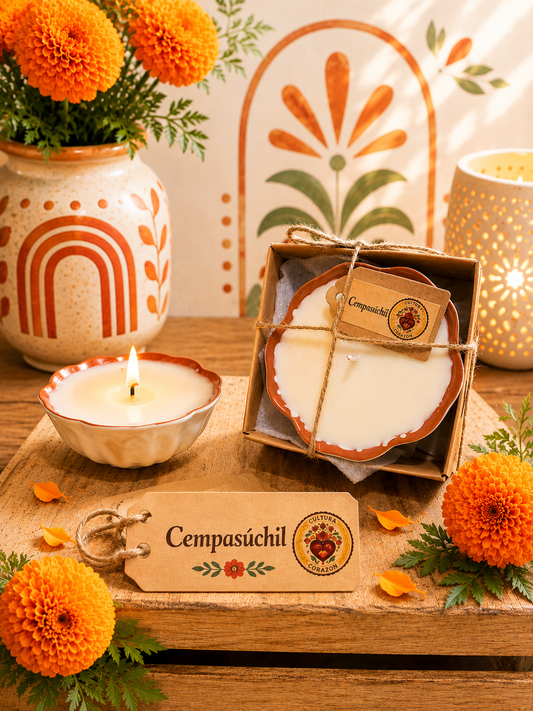 Cempasúchil 3oz Mexican Cazuelita Soy Candle