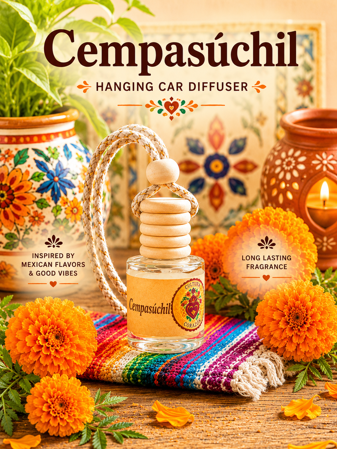Cempasúchil Car Diffuser