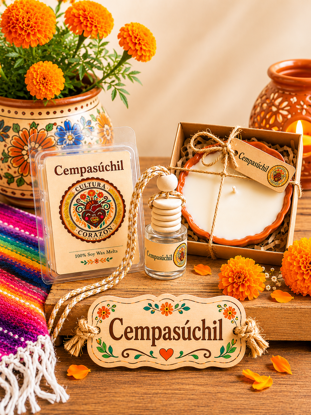 Cempasúchil Car Diffuser