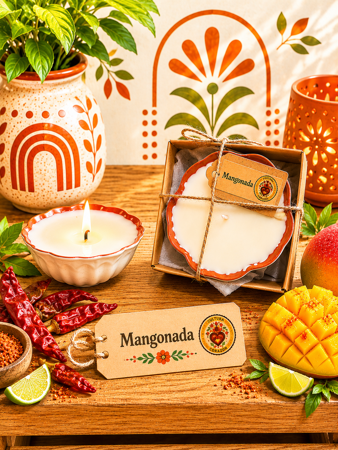 Mangonada 3oz Mexican Cazuelita Soy Candle