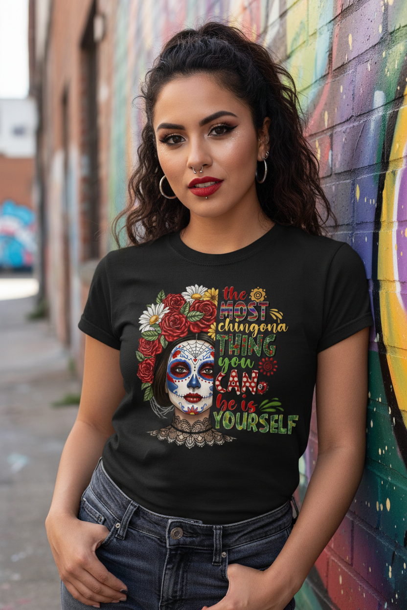 Alt Style Latina in Be Yourself Shirt