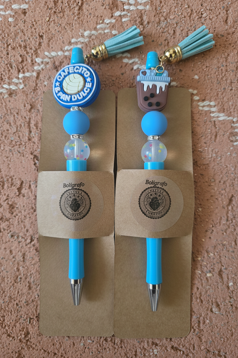 Blue Cafecito y Pan Dulce + Boba Pens