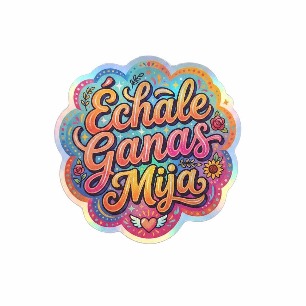 Échale Ganas Mija - Clean White Background Product Shot