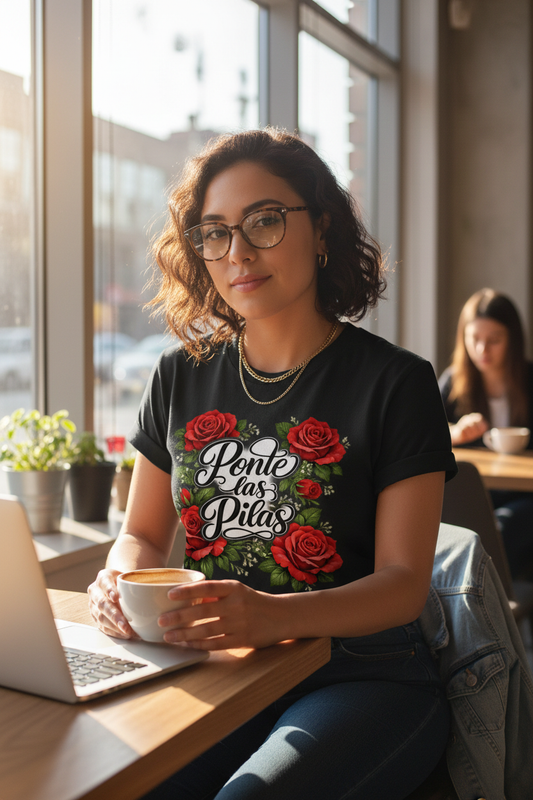 Latina with glasses wearing Ponte Las Pilas