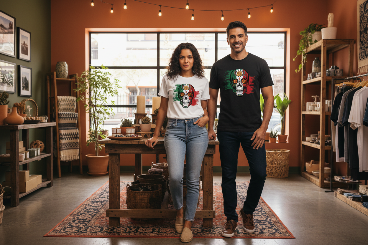 Mexican Skull Shirt - Male & Female