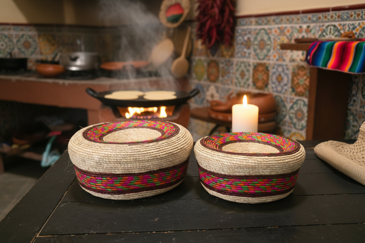 Multicolor Tortilleros — Mexican Kitchen Scene